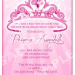 Free Printable Princess Birthday Invitation Templates | Kids   Free Printable Personalized Birthday Invitation Cards
