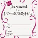 Free Printable Princess Birthday Party Invitations | Printables   Free Printable Birthday Invitations For Girl