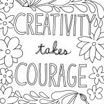 Free Printable Quote Coloring Pages For Grown Ups | Drawing And   Free Printable Pictures To Color