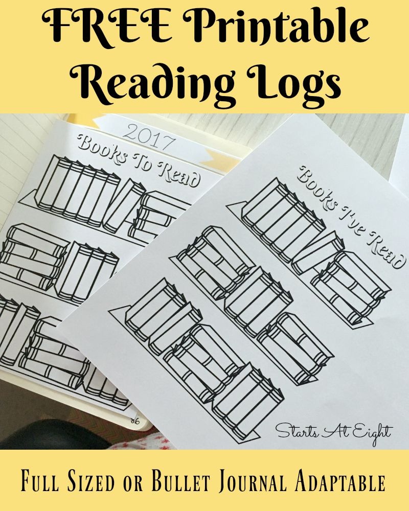 Free Printable Reading Logs ~ Full Sized Or Adjustable For Your - Free Printable Reading Books For Preschool