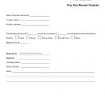 Free Printable Rent Receipt Template Download   Free Printable Rent Receipt