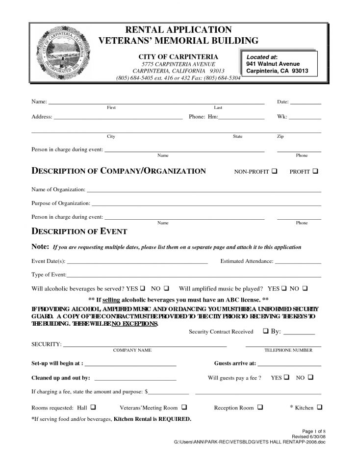 Free Printable California Residential Lease Agreement