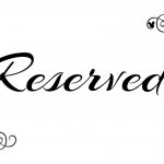 Free Printable Reserved Seating Signs For Your Wedding Ceremony   Free Printable Reserved Table Signs
