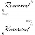 Free Printable Reserved Seating Signs For Your Wedding Ceremony   Free Printable Signs Templates