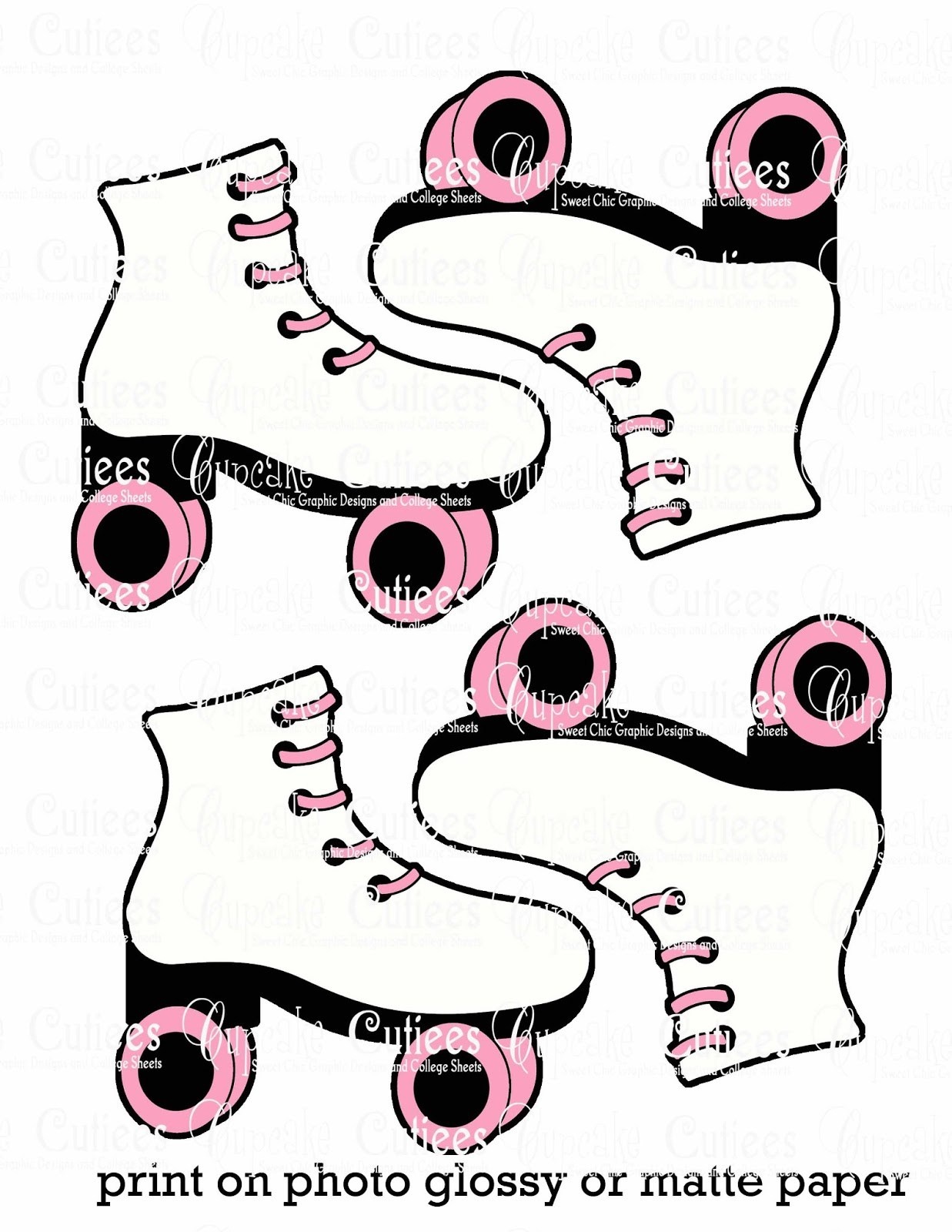 Free Printable Roller Skate Template