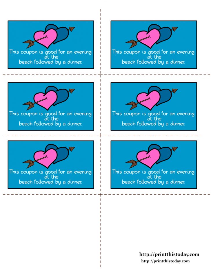 Love Coupons For Him Printable Free