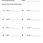 Free Printable Rounding Numbers Worksheet For Sixth Grade   Free Printable 6Th Grade Worksheets