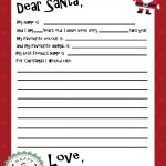 Free Printable Santa Letter Template | Holiday Christmas | Santa   Free Printable Santa Letter Paper