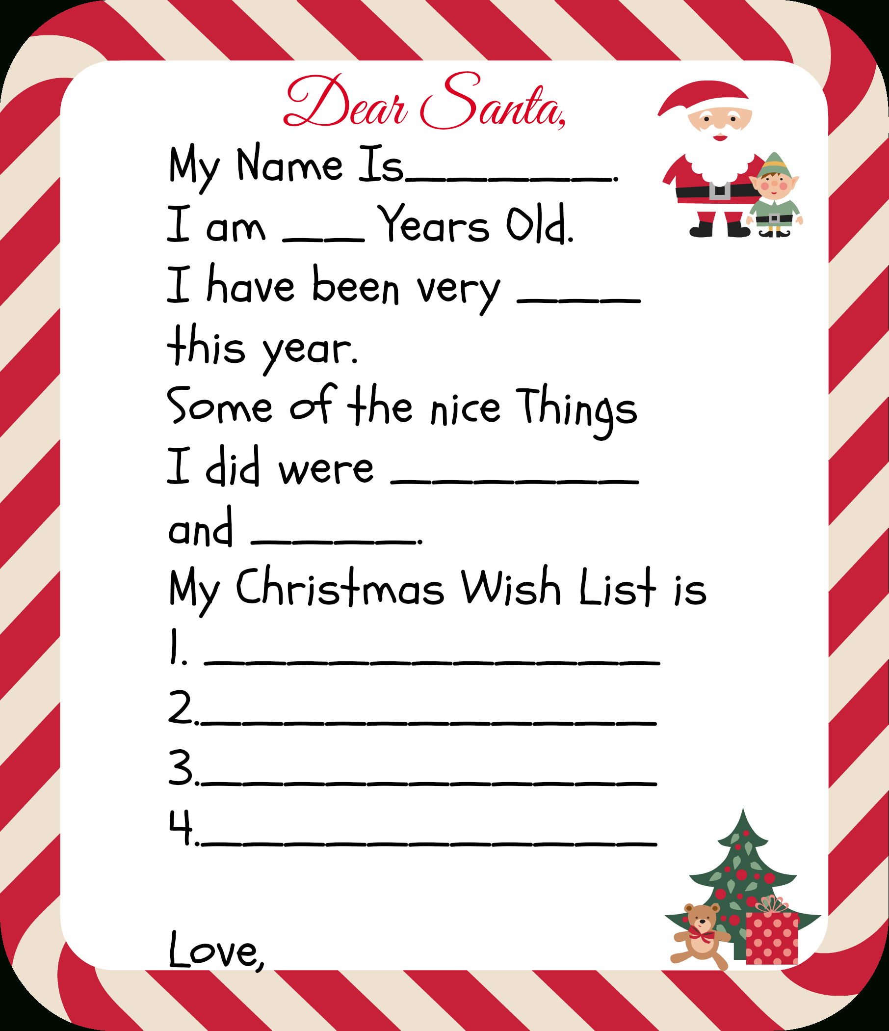 Free Printable Santa Letters For Kids | Holiday Ideas: Christmas - Free Printable Santa Letter Paper