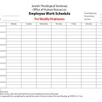 Free Printable Schedule Maker Employee Papers And Forms Template   Free Printable Work Schedule Maker