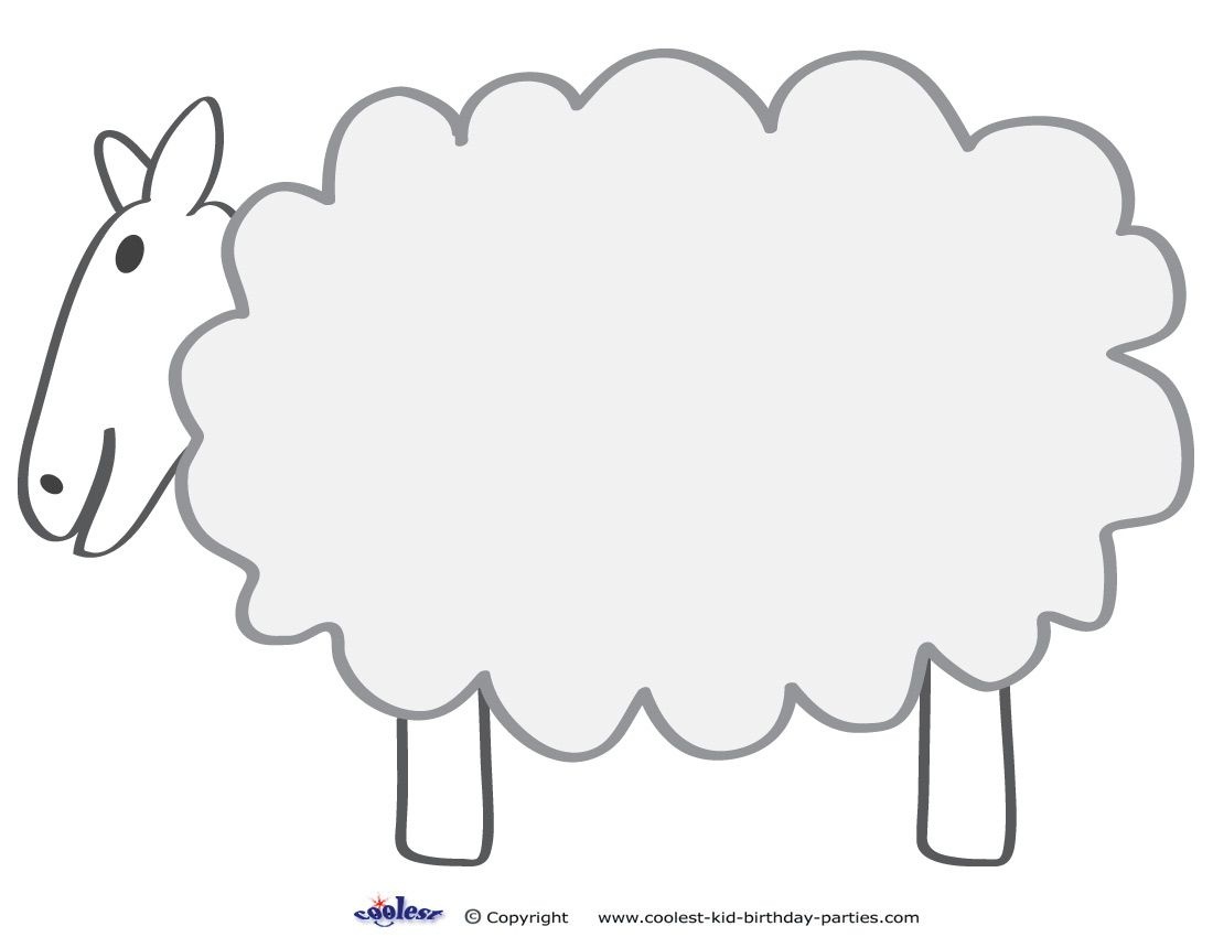 Free Printable Sheep Template | Colors And Things | Sheep Template - Free Printable Pictures Of Sheep
