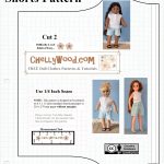 Free Printable Shorts #patterns For #americangirl And Other 18 Inch   American Girl Clothes Patterns Free Printable
