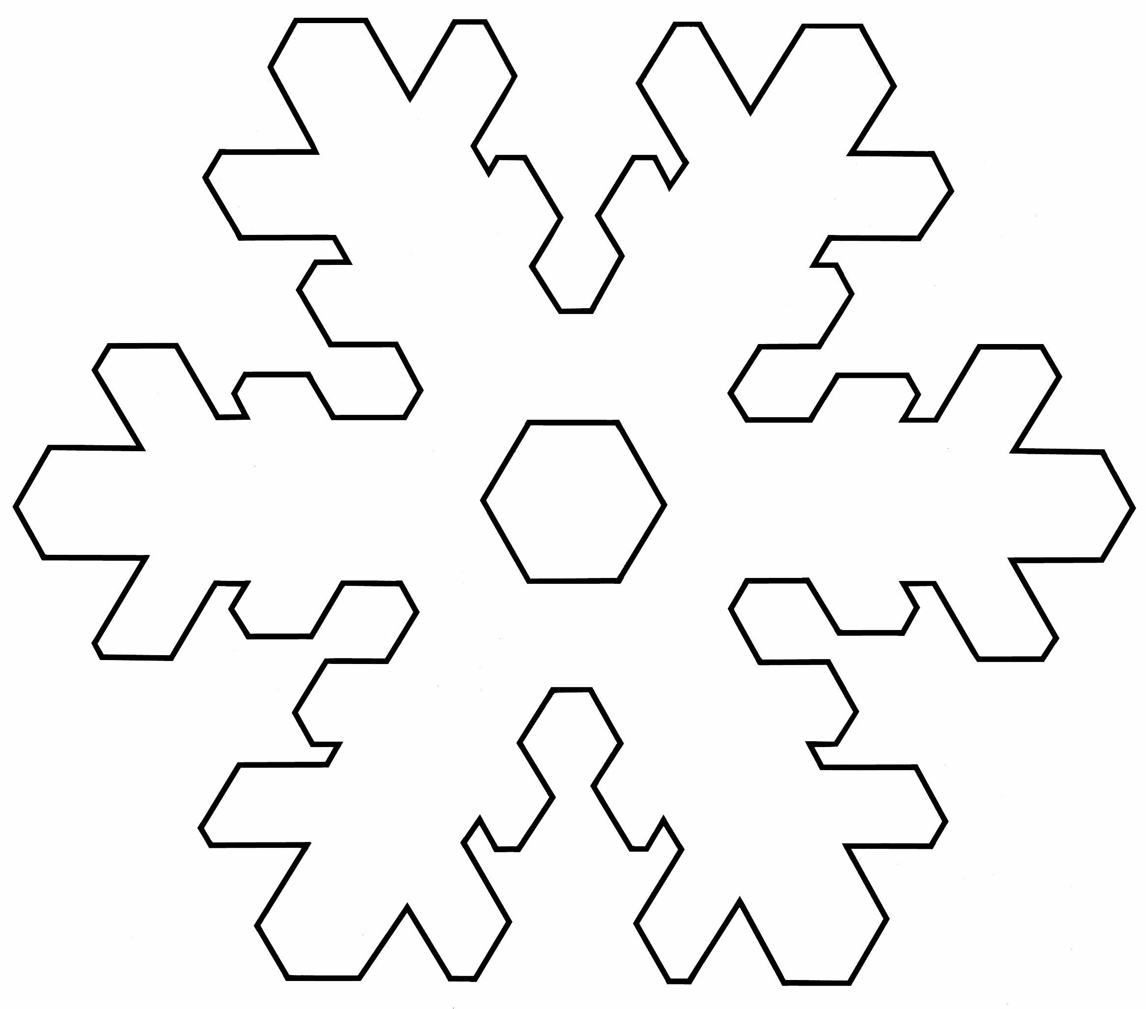 Free Printable Snowflake Templates. Paper Snowflake Pattern - Free Printable Snowflake Patterns