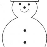 Free Printable Snowman Template | Teaching Ideas | Felt Christmas   Free Printable Snowman Face Stencils