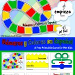 Free Printable Spanish Numbers & Colors Game   Pk1Homeschoolfun   Free Printable Spanish Numbers