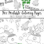 Free Printable St. Patrick's Day Coloring Pages: 4 Designs!   St Patrick's Day Printables Free