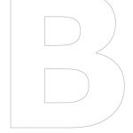 Free Printable Stencil Letters   The Letter "b" | Crafts | Letter   Free Printable Letters For Bulletin Boards