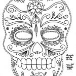 Free Printable Sugar Skull Day Of The Dead Mask. Could Use To Make   Free Dia De Los Muertos Printables