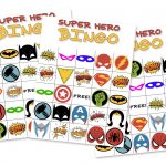 Free Printable Super Hero Bingo Party   Free Superhero Printables