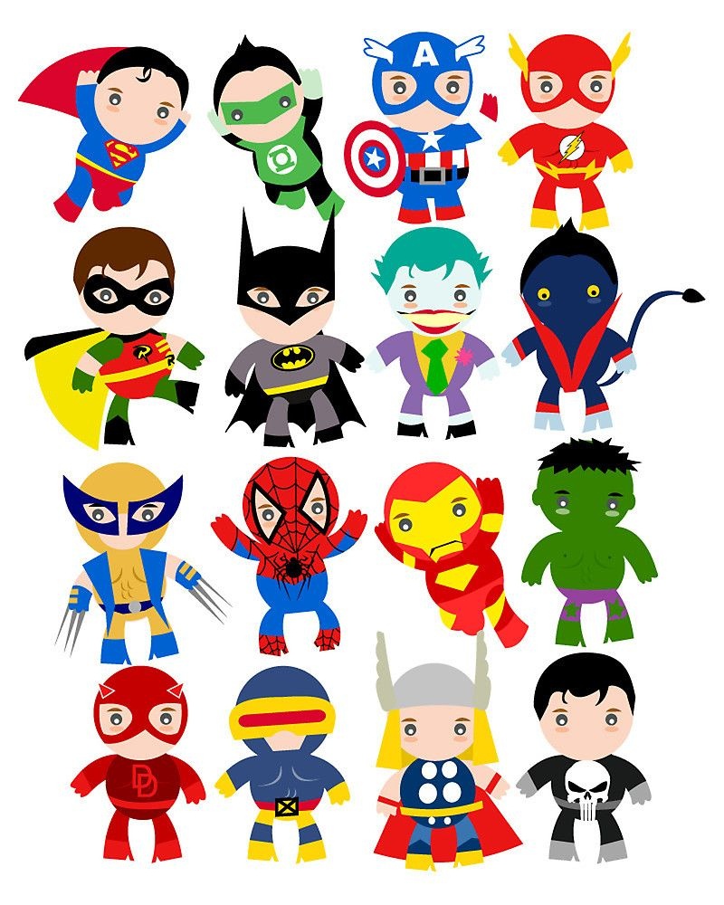 Free Printable Superhero Clipart | Ideias In 2019 | Superhero Party - Free Superhero Printables