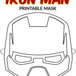 Free Printable Superhero Face Masks For Kids   Simple Mom Project   Free Printable Ironman Mask