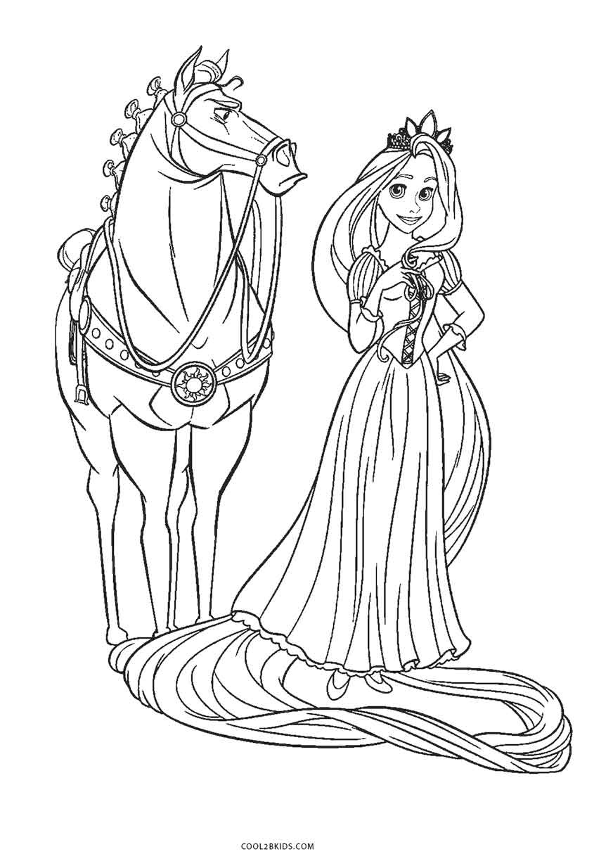 Free Printable Tangled Coloring Pages For Kids | Cool2Bkids - Free Printable Tangled