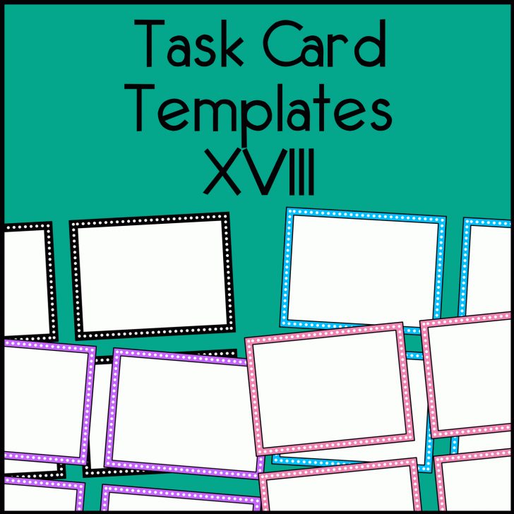 Free Printable Blank Task Cards