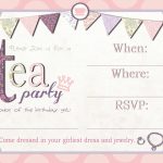 Free Printable Tea Party Invitation Template | Tea Party In 2019   Free Printable Kitchen Tea Invitation Templates