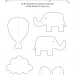 Free Printable Templates From Papercraft Inspirations 154   Free Printable Baby Elephant Template