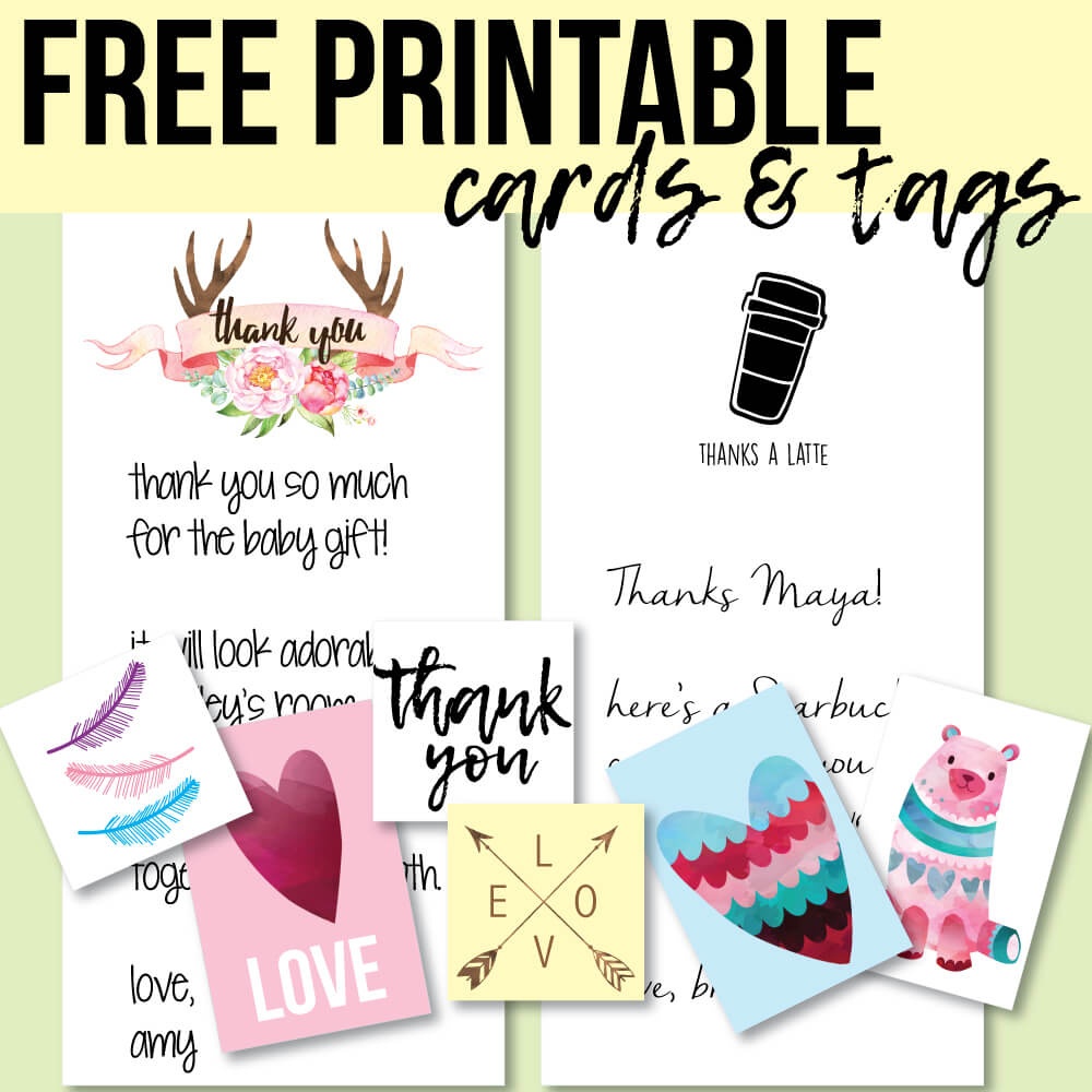 Free Printable Thank You Cards And Tags For Favors And Gifts! - Free Printable Baby Shower Favor Tags