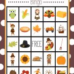 Free Printable Thanksgiving Bingo Game | Craft Time | Thanksgiving   Thanksgiving Games Printable Free