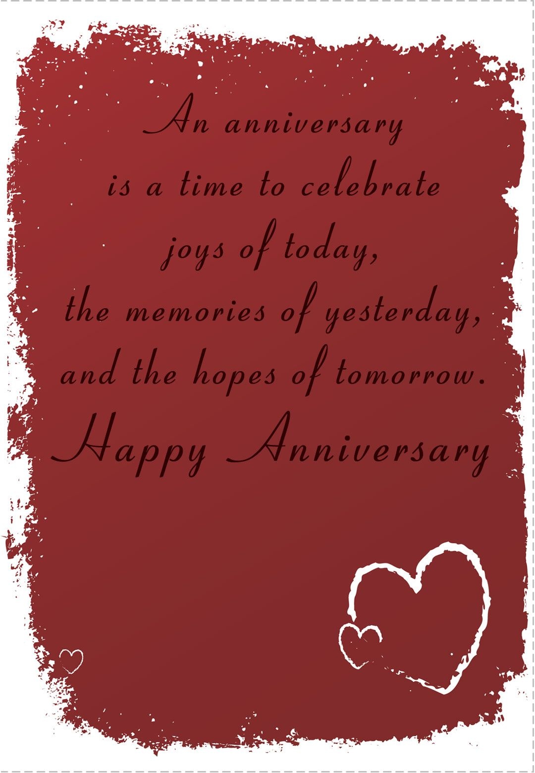 Free Printable &amp;#039;time To Celebrate&amp;#039; Anniversary Greeting Card - Free Anniversary Printables