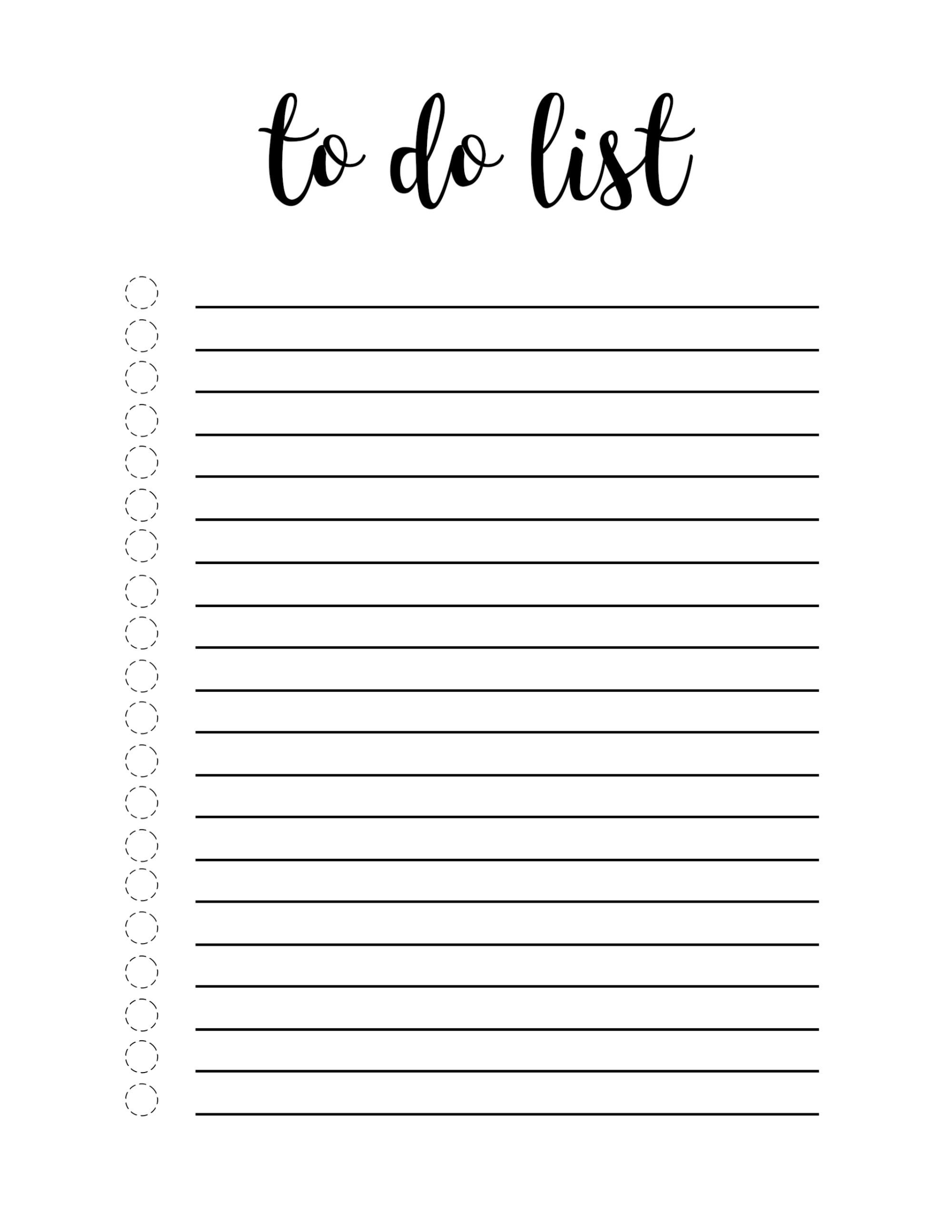 Free Printable To Do List Template | Making Notebooks | Todo List - Free To Do List Template Printable