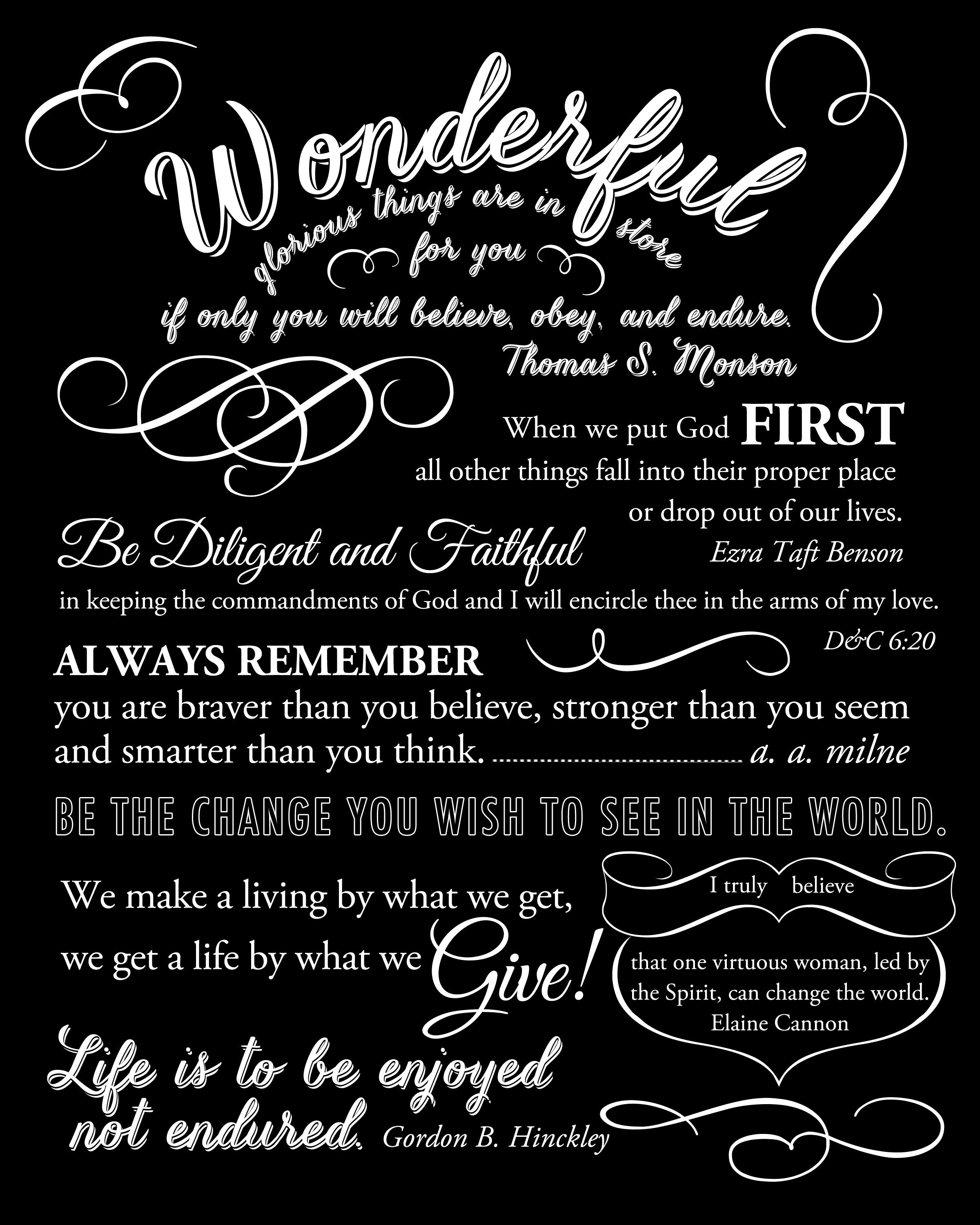 Free Printable To Give To The Young Women Who Are Graduating From - Free Printable Graduation Quotes