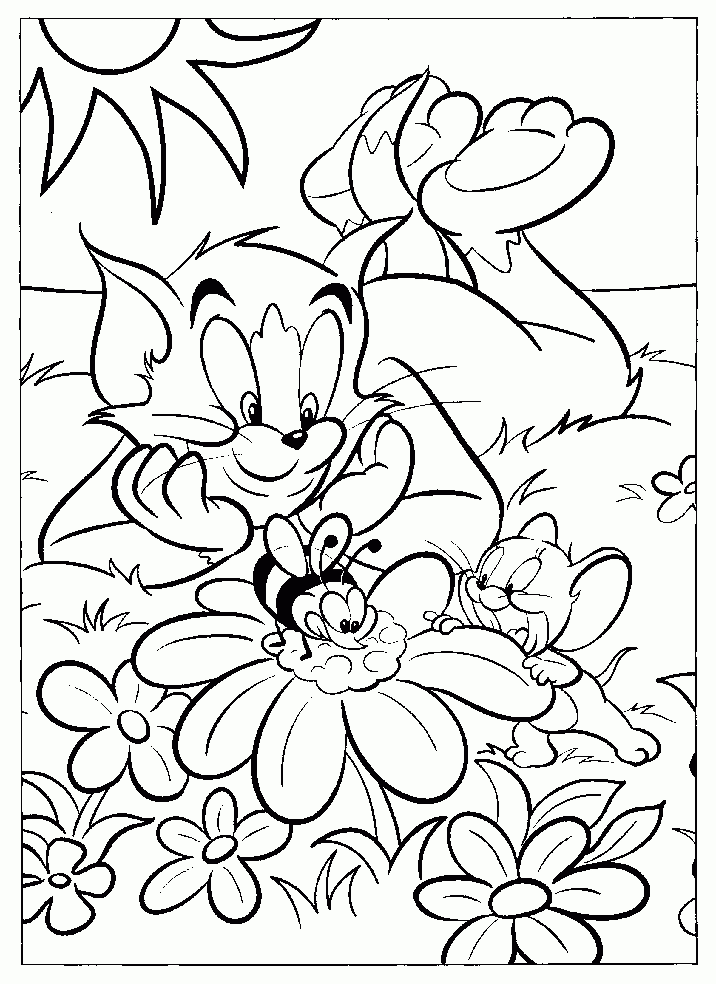 Free Printable Tom And Jerry Coloring Pages For Kids - Free Printable Tom And Jerry Coloring Pages