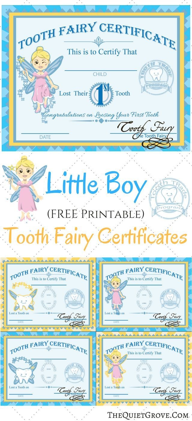 Free Printable Tooth Fairy Certificates | Fabnfree // Freebie Group - Free Printable Tooth Fairy Pictures