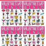 Free Printable Valentine Bingo Cards For All Ages   Play Party Plan   Valentine Bingo Game Printable Free