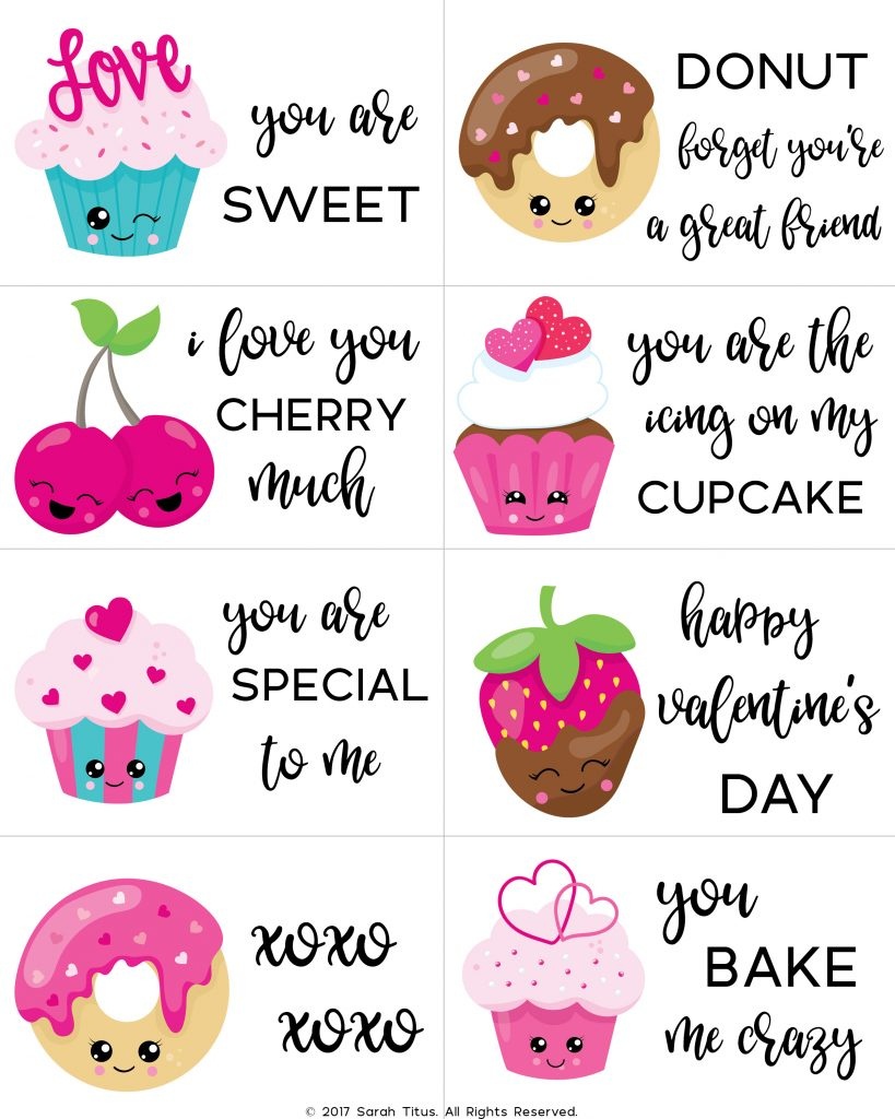 Free Printable Valentine Cards For Kids - Sarah Titus - Free Printable Valentines Day Cards For My Daughter