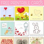 Free Printable Valentine Cards   Free Printable Valentines Day Cards For Her