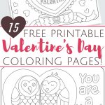Free Printable Valentine's Day Coloring Pages For Adults And Kids   Free Printable Adult Valentines Day Cards