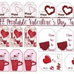 Free Printable Valentine's Day Gift Tags: Multiple Designs & Sizes   Free Printable Valentine Tags