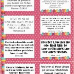 Free Printable Valentine's Verse Cards Verse Cards On Love | Mothers   Free Printable Virtues Cards