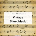 Free Printable Vintage Sheet Music | Printables | Vintage Sheet   Sheet Music Online Free Printable