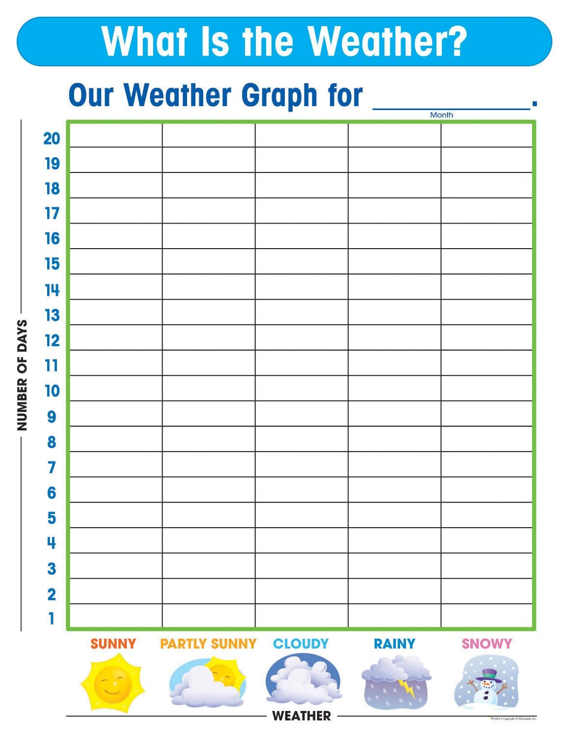 Free Printable Weather Graphs For Kindergarten - Free Printable Graphs For Kindergarten