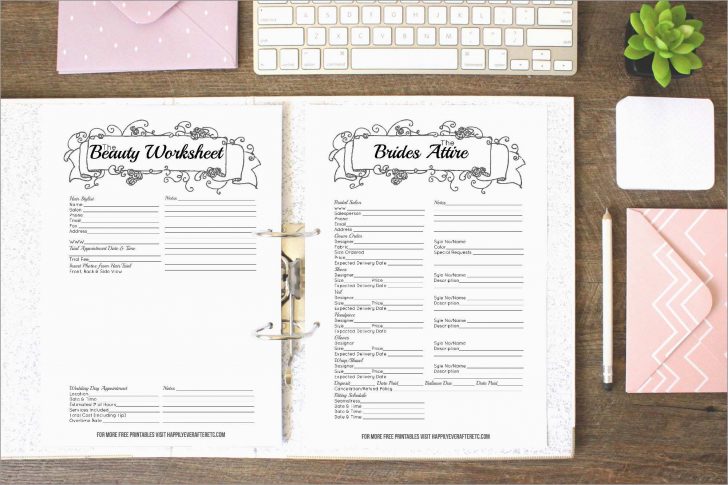 Free Printable Wedding Organizer Templates