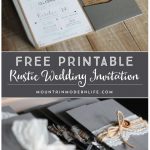 Free Printable Wedding Invitation Template | | Mountainmodernlife   Free Printable Wedding Invitations Templates Downloads