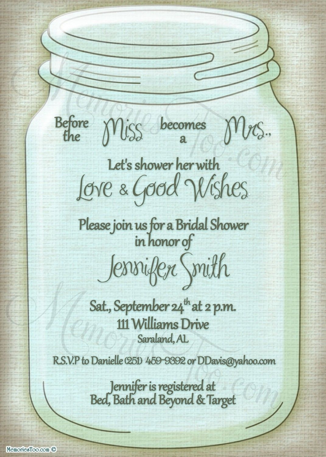 Free Printable Wedding Invitations Mason Jars | Rustic Wedding Ideas - Free Mason Jar Wedding Invitation Printable Templates