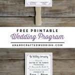 Free Printable Wedding Program | Crafty 2 The Core~Diy Galore   Free Printable Fan Wedding Programs