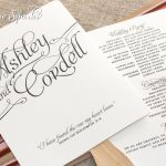 Free Printable Wedding Programs Templates | Request A Custom Order   Free Printable Wedding Fan Templates