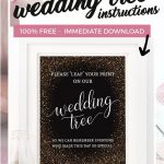Free Printable Wedding Tree Instructions | Crafts | Wedding Posters   Free Printable Wedding Decorations